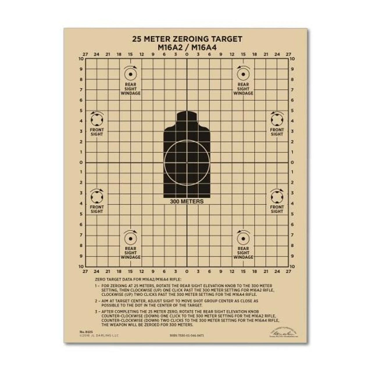 Rite In The Rain 25 Meter Zeroing Target 9125 - Image 2