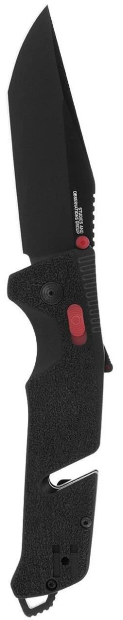 SOG Trident AT Black & Red Tanto Folding Knife