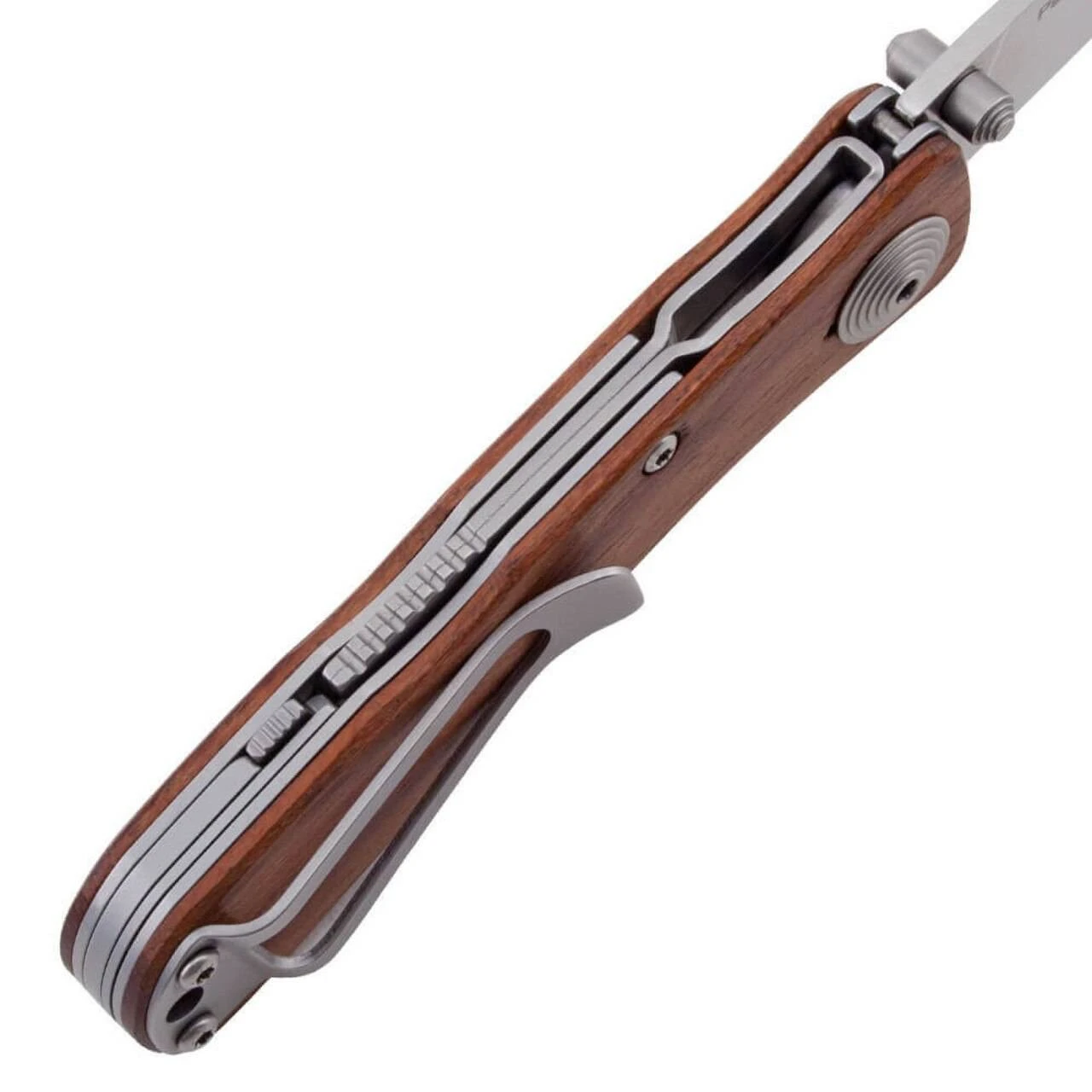 SOG Twitch II Wood Handle Folding Knife - Image 3