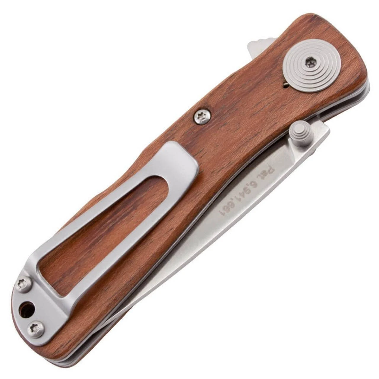 SOG Twitch II Wood Handle Folding Knife - Image 4