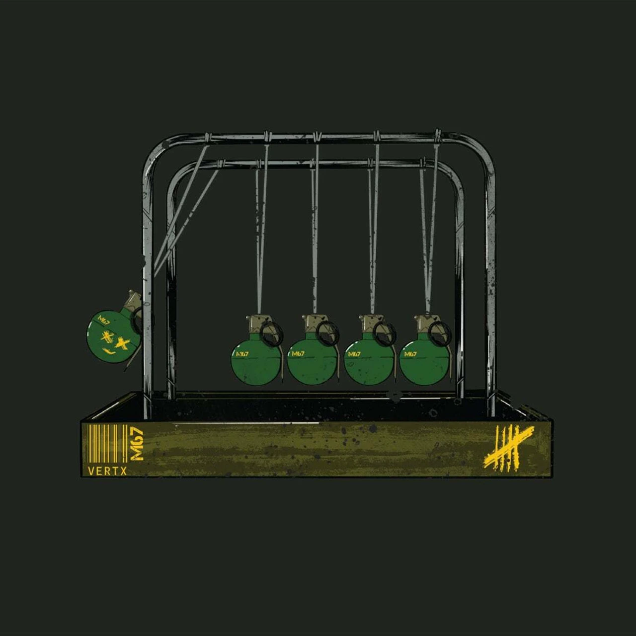 Vertx Men's Newton's Frag Graphic T-Shirt - Image 3